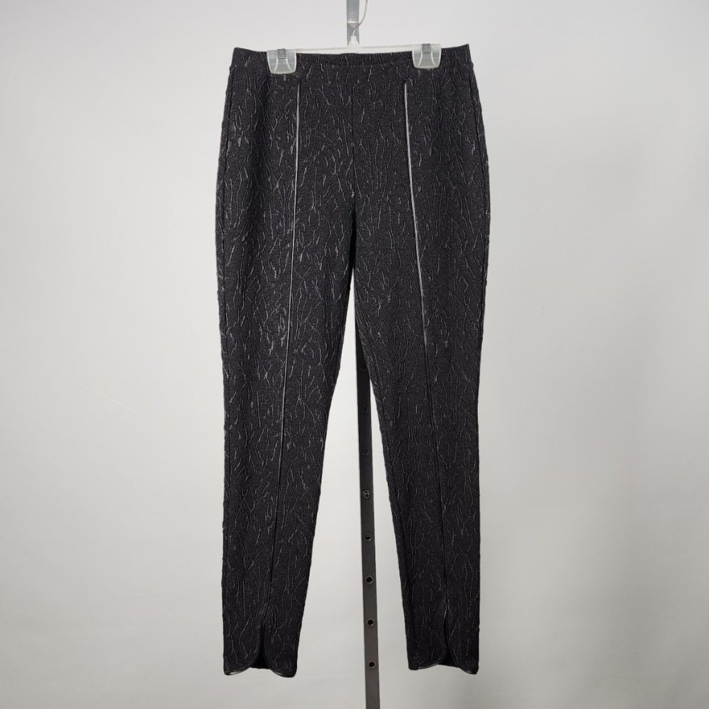 Joseph Ribkoff Black Textured Slim Leg Pants